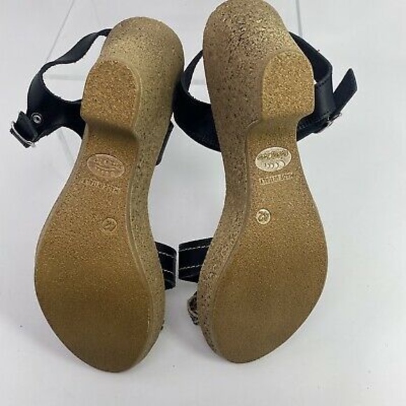 Spring Step MADE IN ITALY Strap Sandals Heels Sz 42 US 10.5/11 Comfort Faux cork - Picture 7 of 10